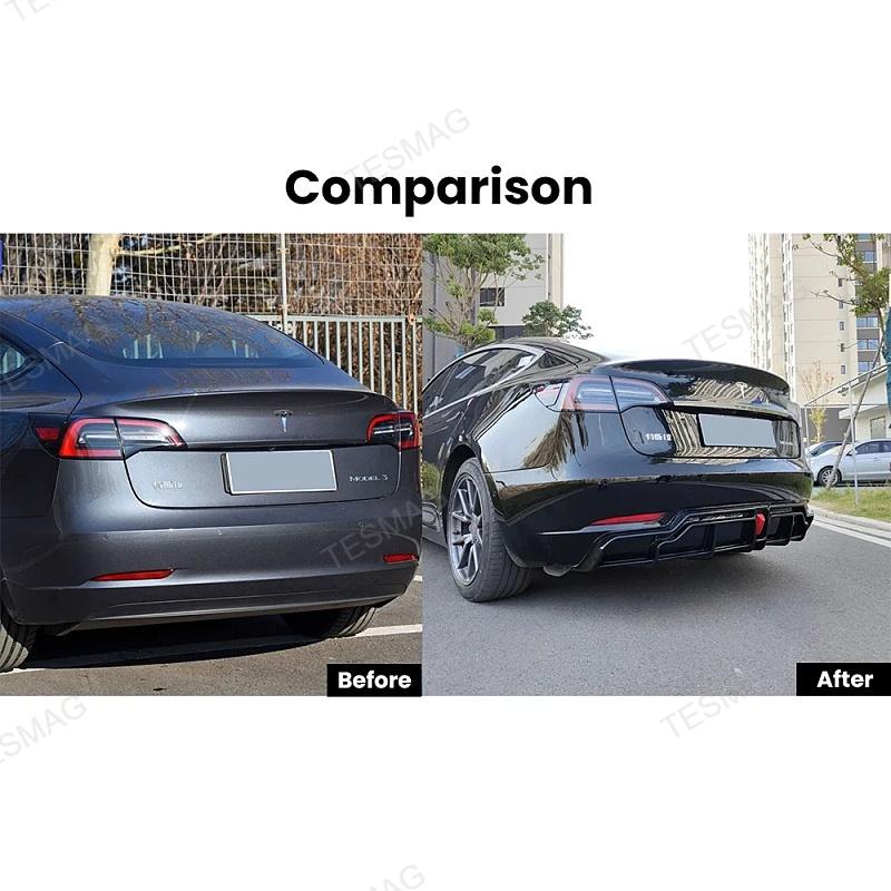 Tesla model 3/3 Highland Rear Bumper Lip Guard Protector