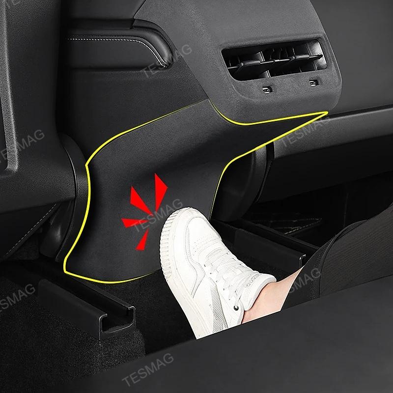 Tesla model 3/Y Alcantara Rear Air Vent Kick Proof Trim Cover