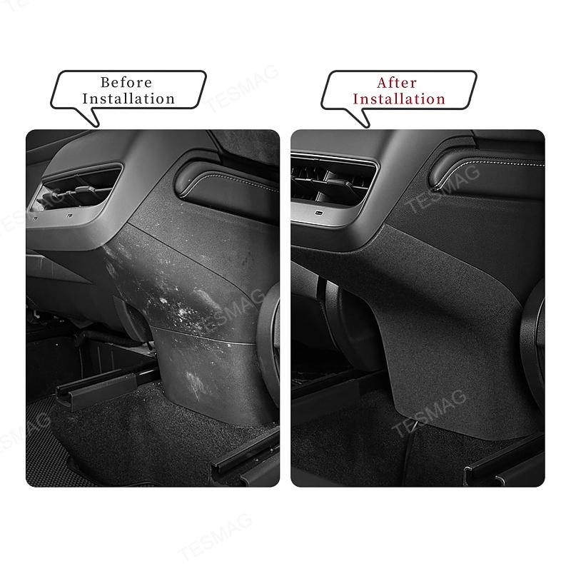 Tesla model 3/Y Alcantara Rear Air Vent Kick Proof Trim Cover