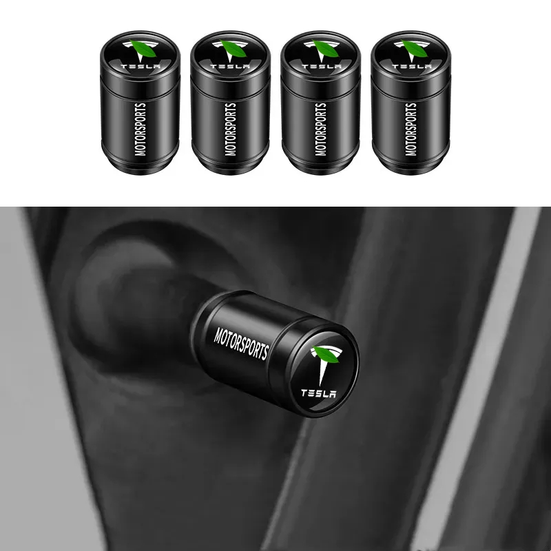 Tire Valve Stem Caps for Tesla