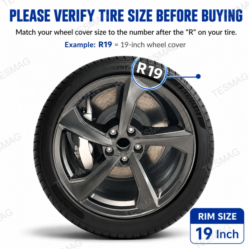 19" AirFlow Style Wheel Covers for 2026+ Tesla Model Y Standard – 4PCS