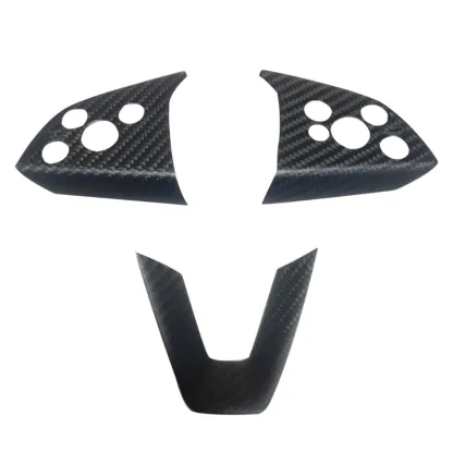 True Carbon Fiber Steering Wheel Patch for Tesla Model 3/Y