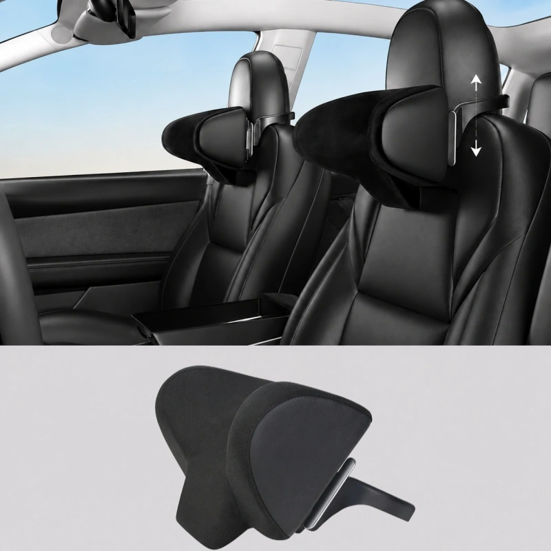 Adjustable Memory Foam Headrest Pillow for Tesla Model 3/Y