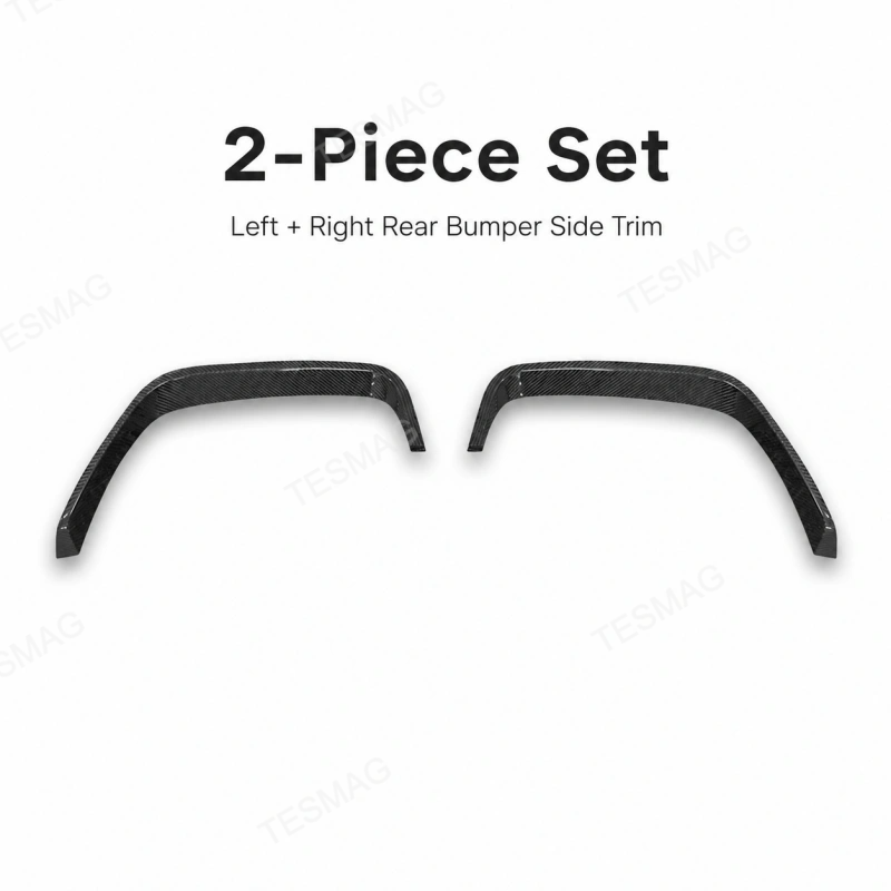 Real Carbon Fiber Rear Bumper Side Trim for Tesla Model Y Juniper Premium 2025+
