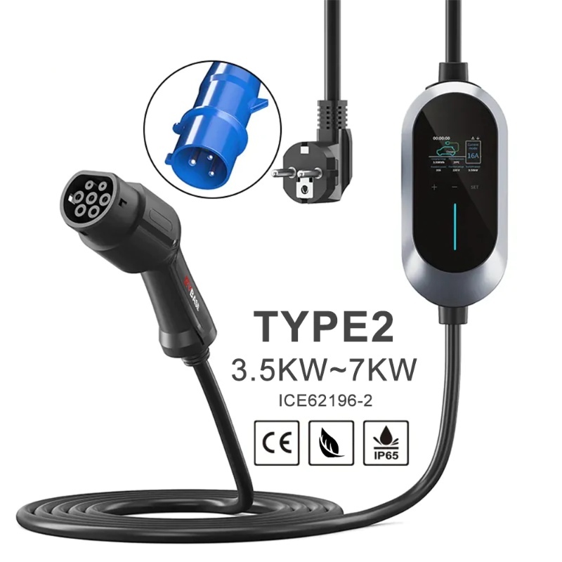 Type 2 Tesla Mobile Charger | 16A | 7kw | 16ft