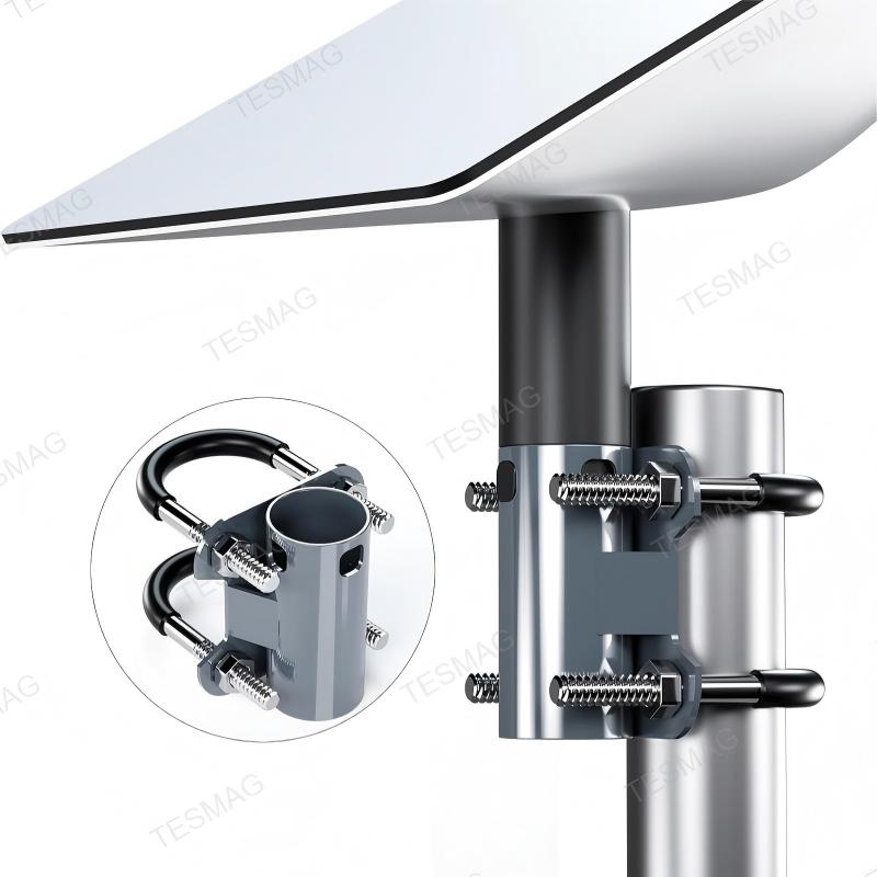 U-Bolt Pole Clamp Mount for Starlink V2 Antenna Outdoor Installation
