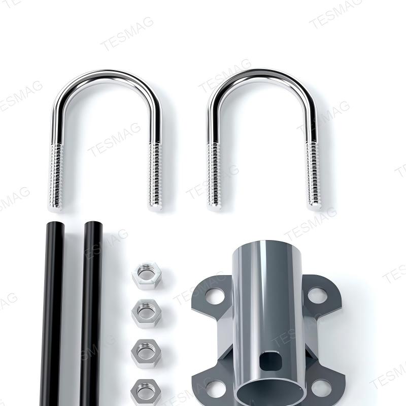 U-Bolt Pole Clamp Mount for Starlink V2 Antenna Outdoor Installation