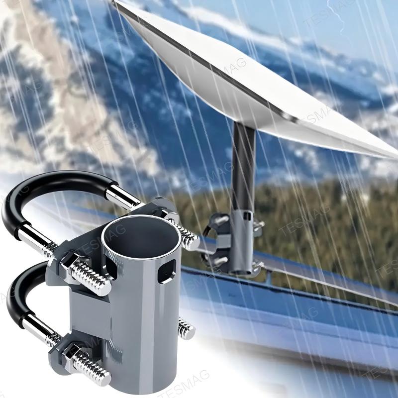 U-Bolt Pole Clamp Mount for Starlink V2 Antenna Outdoor Installation