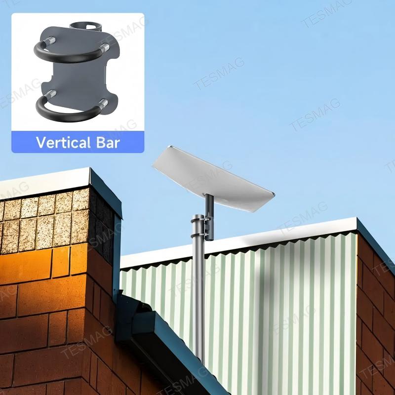 U-Bolt Pole Clamp Mount for Starlink V2 Antenna Outdoor Installation