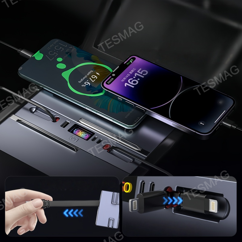 USB Hub Docking Station for Tesla Model 3 Highland/Model Y Juniper