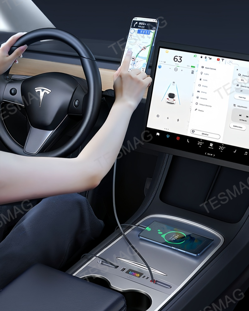 USB Hub Docking Station for Tesla Model 3 Highland/Model Y Juniper