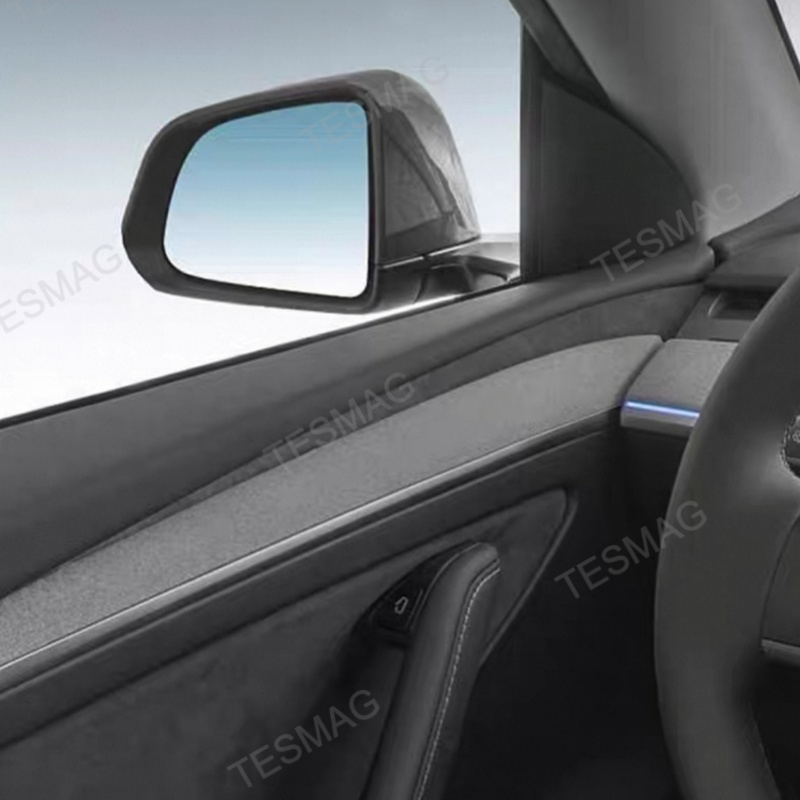 Ultra-Thin Alcantara Door Gap Trim for Tesla Model 3/Y