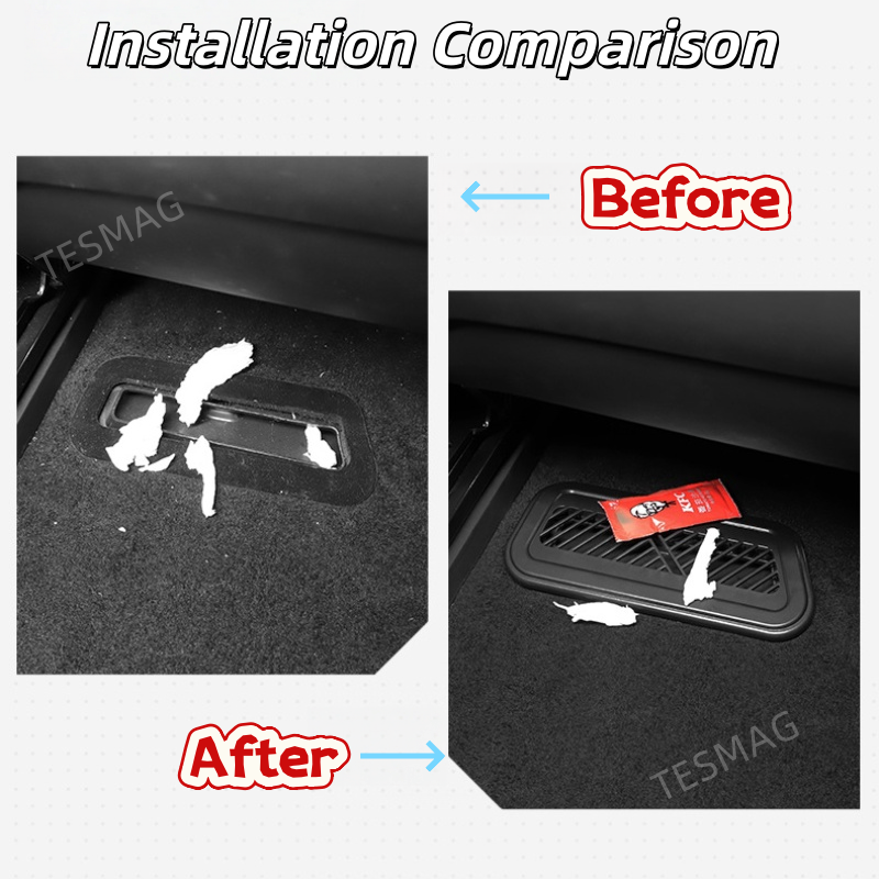 Under Seat Air Vent Cover Protecter for Tesla Model S 2023+