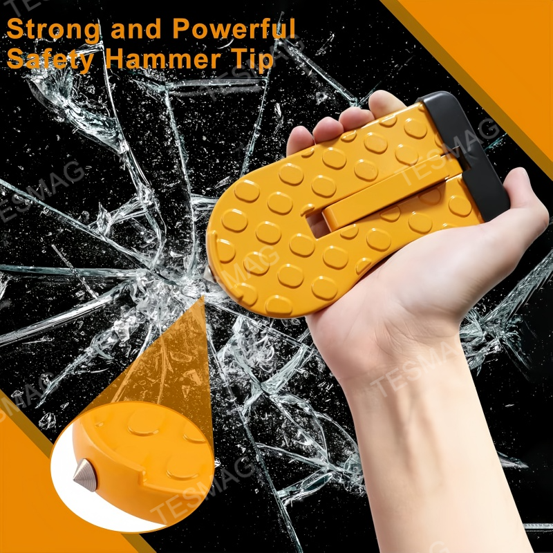 Universal Foldable Car Door Step With Emergency Hammer Function