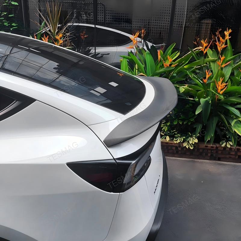 V-Style Carbon Fiber Rear Spoiler for Tesla Model Y Juniper