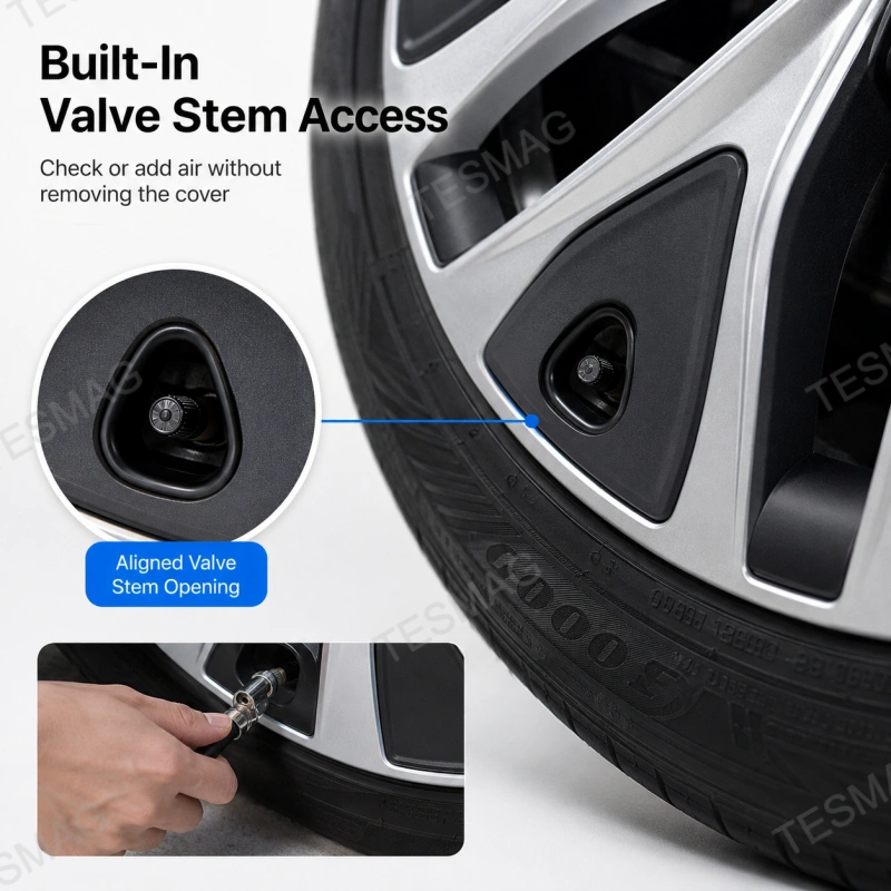 19-Inch Seven-Spoke Wheel Cover Set for Tesla Model Y L 2026+ Machina 2.0