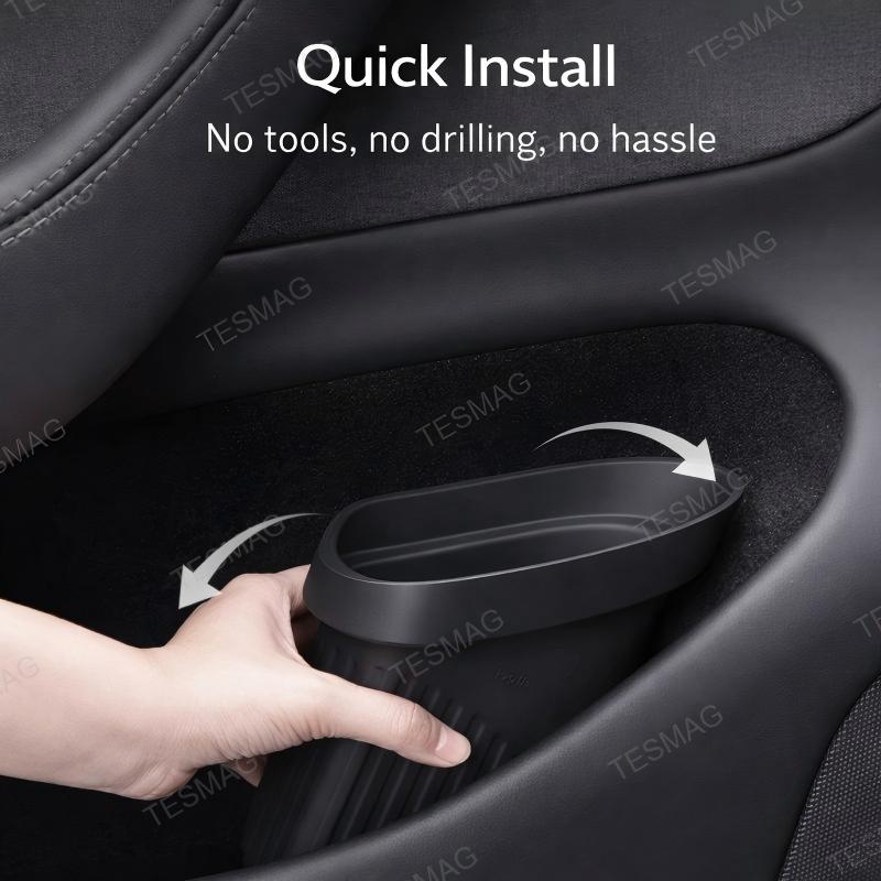 Waterproof Silicone Door Side Trash Bin for Tesla Model 3 Highland / Model Y Juniper 