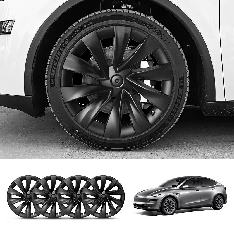 Wheel Hubcaps for Tesla 2025+ Model Y Juniper 20'' Helix 2.0