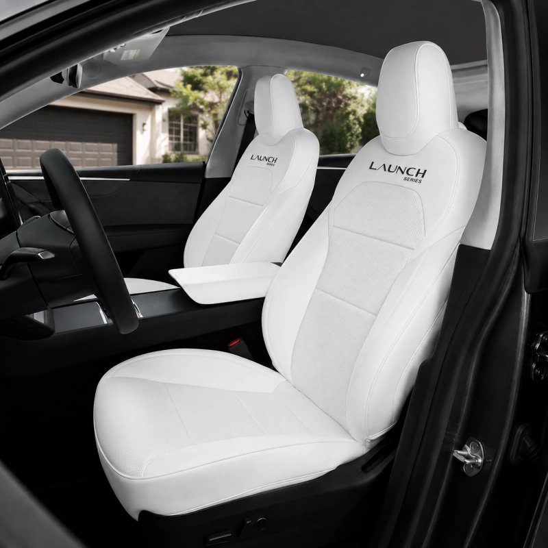 Nappa Leather Seat Covers for Model Y Juniper 2025.03+ Premium 5-Seater