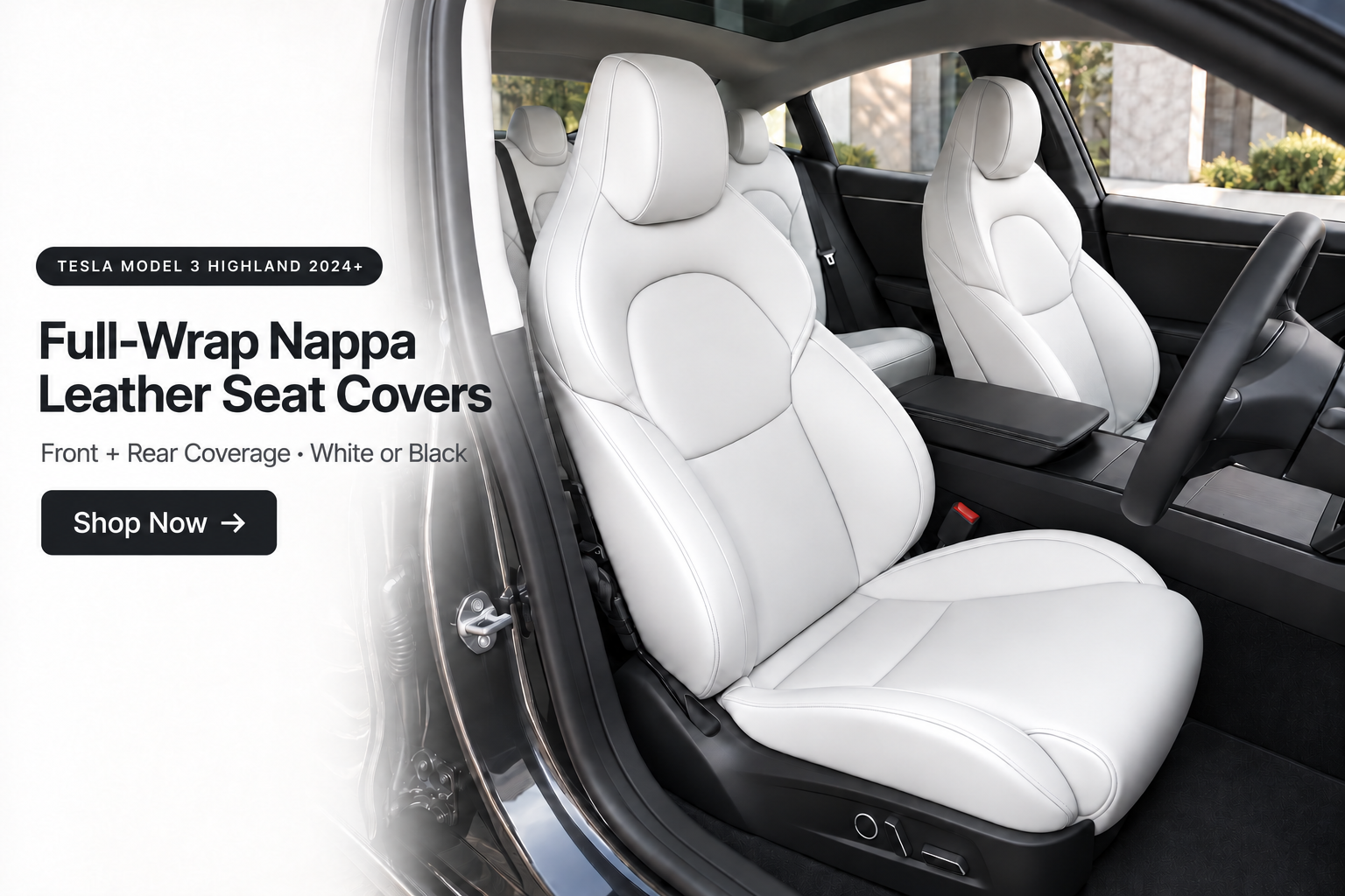 Leather Layout Picture Tesla Model 3 Highland Nappa Leather Seat Covers – TESMAG