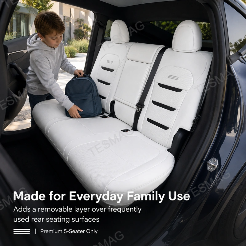 Nappa Leather Seat Covers for Model Y Juniper 2025.03+ Premium 5-Seater