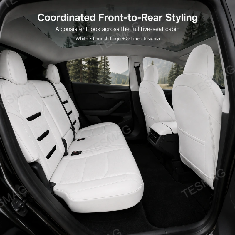 Nappa Leather Seat Covers for Model Y Juniper 2025.03+ Premium 5-Seater