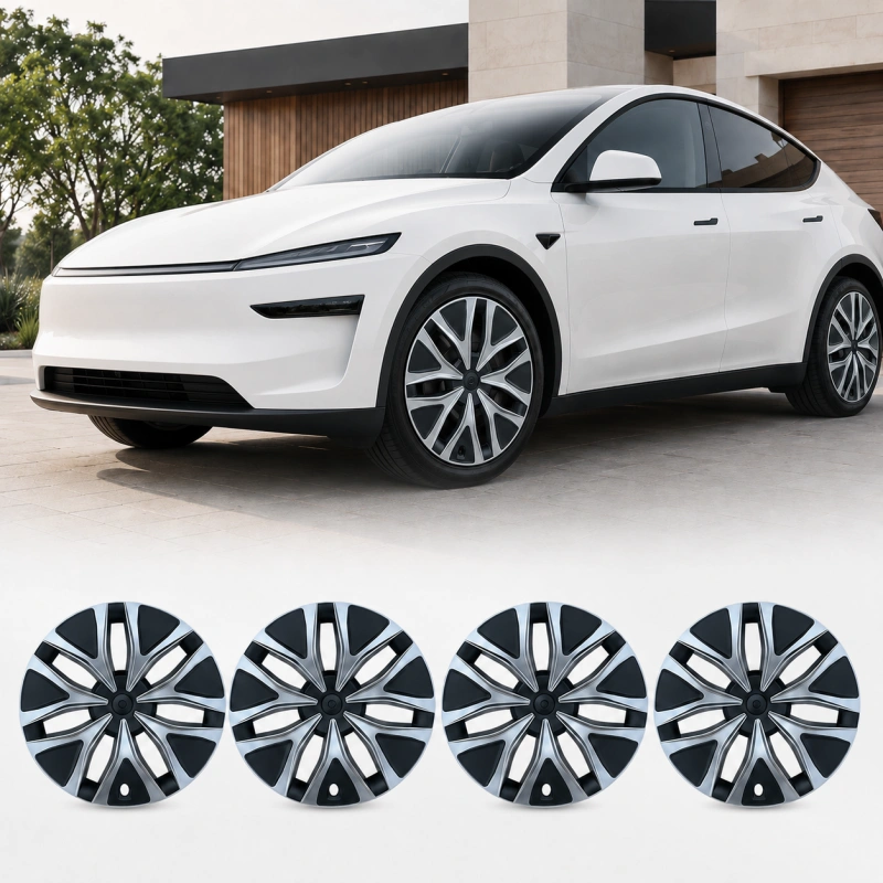 19-Inch Seven-Spoke Wheel Cover Set for Tesla Model Y L 2026+ Machina 2.0