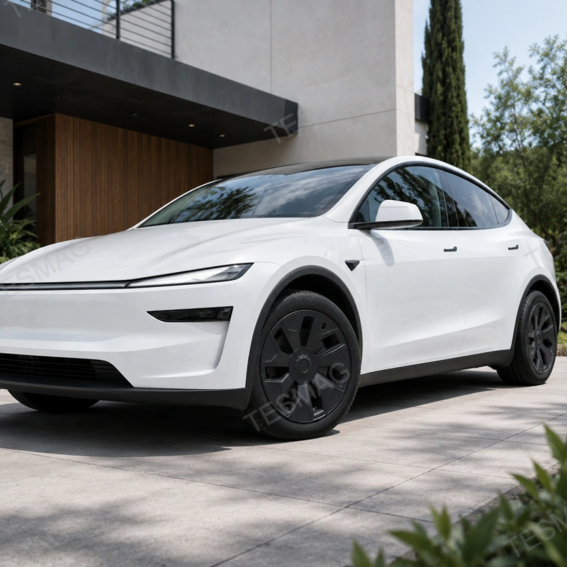 19-Inch Matte Black Wheel Cover Set for Tesla Model Y L 2026+ Machina 2.0