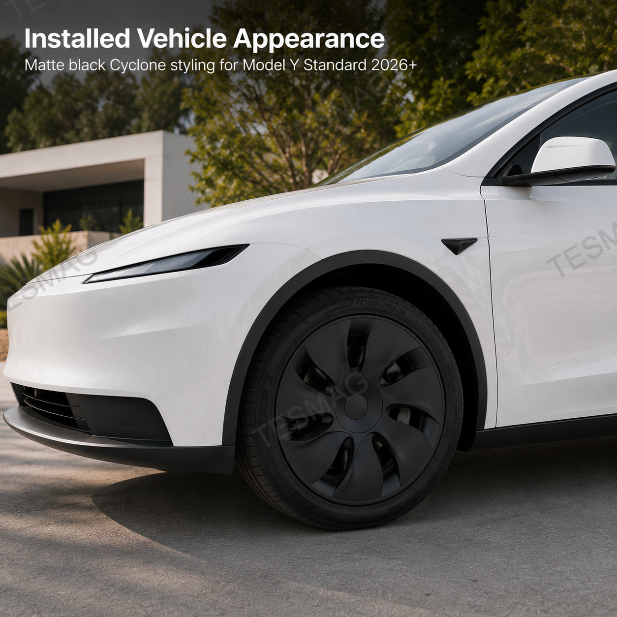 18-Inch Cyclone-Style Aperture Wheel Covers for Tesla Model Y Standard 2026+ 