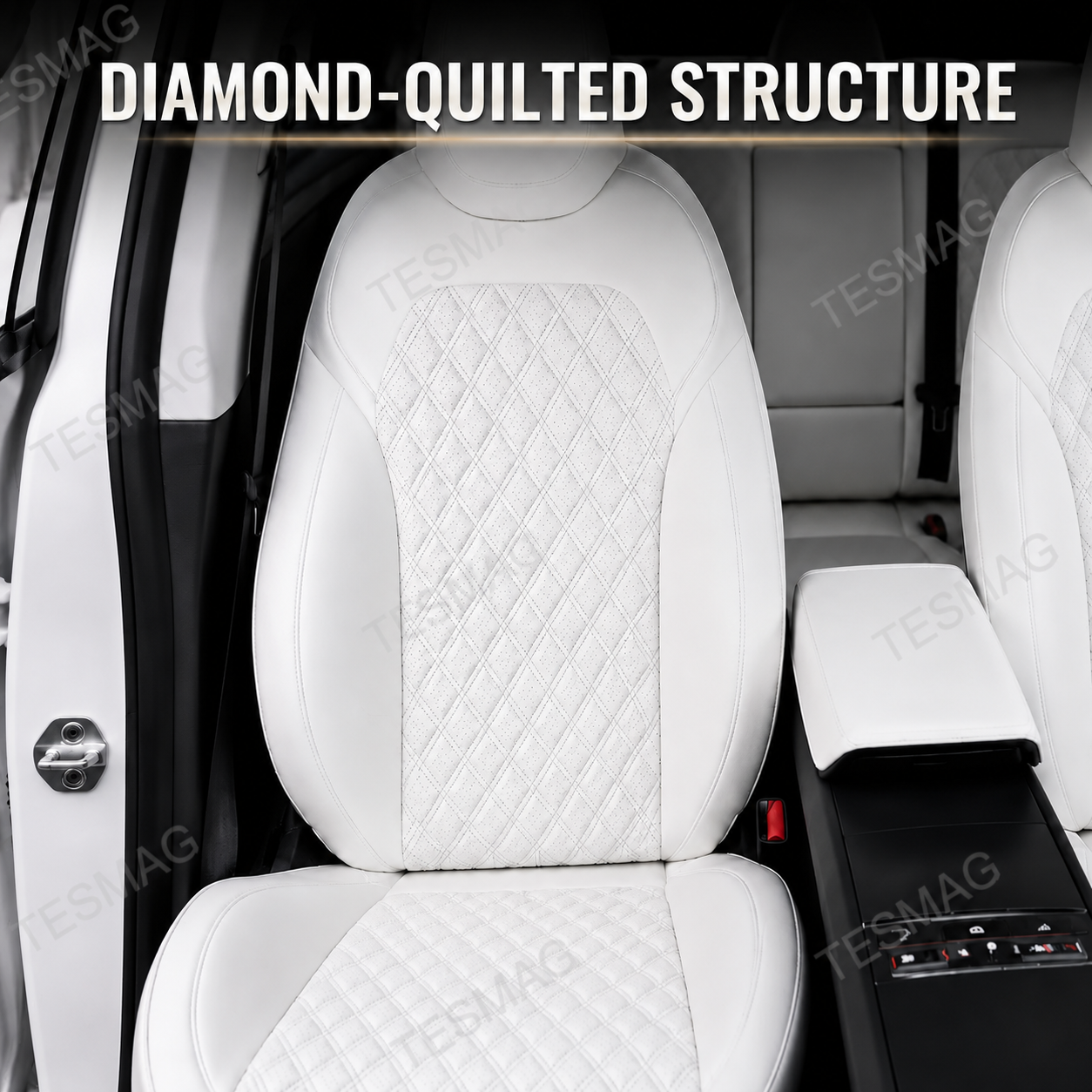 Diamond Quilted Seat Covers for Tesla Model Y Juniper Standard & Premium 5-Seater