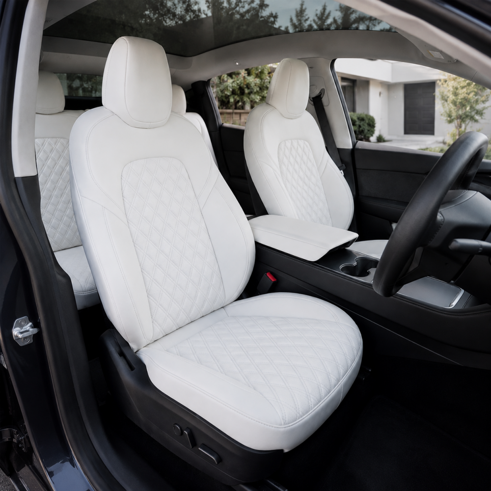 Diamond Quilted Seat Covers for Tesla Model Y Juniper Standard & Premium 5-Seater