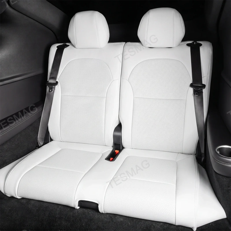 Full-Cover Nappa Leather Seat Covers for Tesla Model Y L 6-Seater