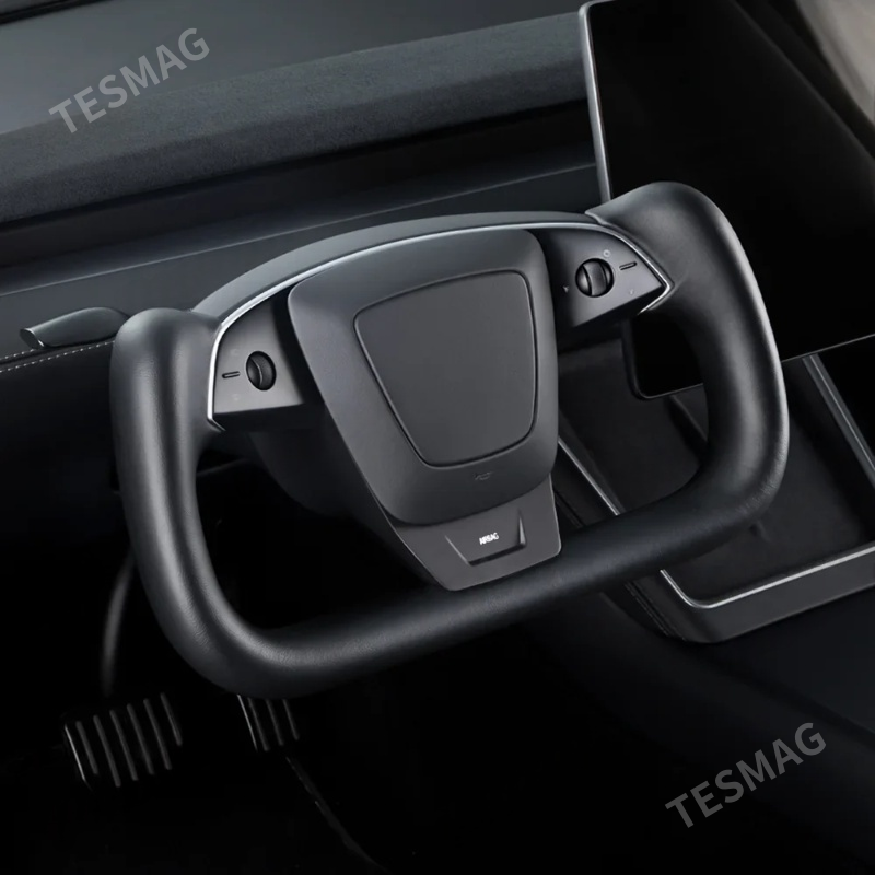 Yoke Nappa Leather Steering Wheel for Tesla Model Y Juniper 2025+ / Model 3 Highland 2024+