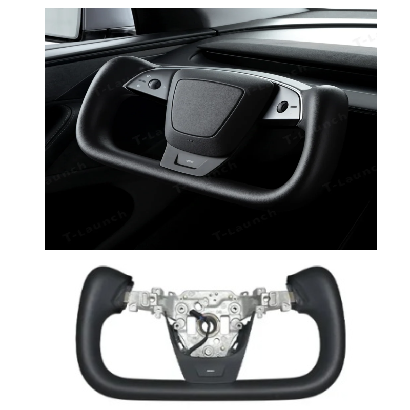 Yoke Nappa Leather Steering Wheel for Tesla Model Y Juniper 2025+ / Model 3 Highland 2024+