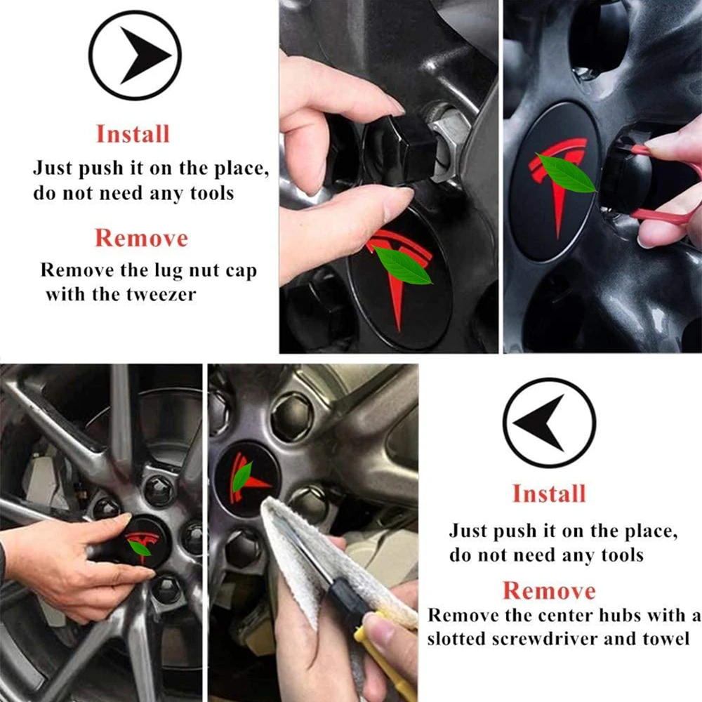 Aero Wheel Cap Kit for Tesla Model S/3/X/Y