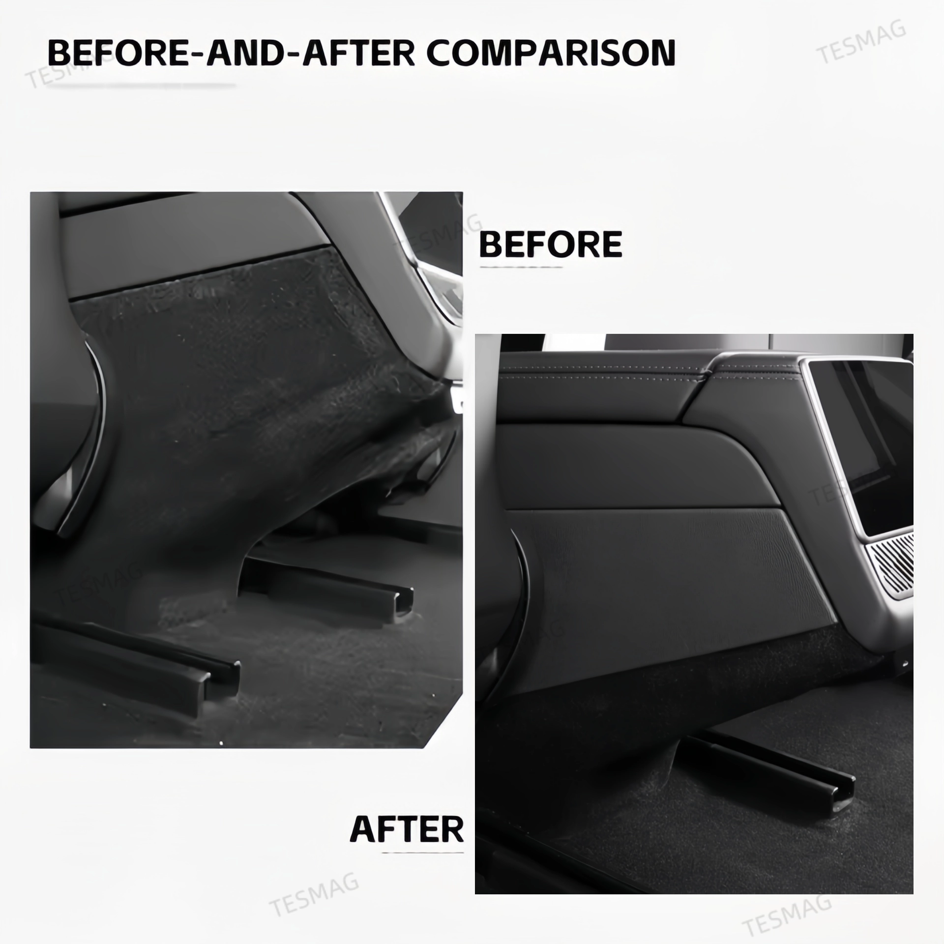 2024 Tesla Model 3 Highland Rear Center Console Side Kick Protector Cover