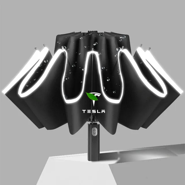 Tesla Umbrella with LED Flashlight