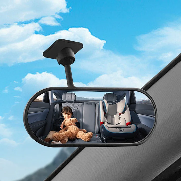 Tesla Interior Rearview Baby Mirror 360° Adjustable Wide Angle Convex