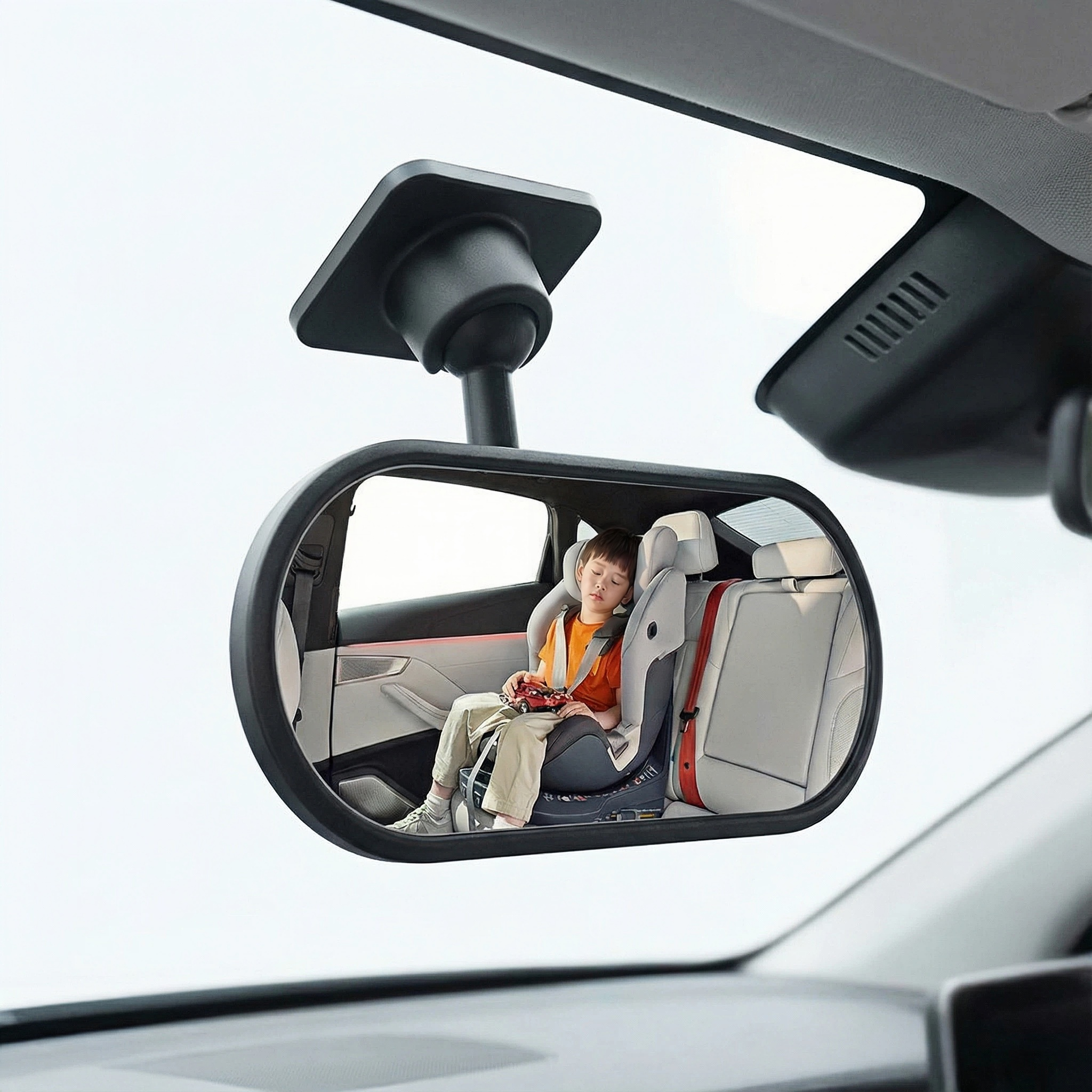 Car Interior Rearview Baby Mirror 360° Adjustable Wide Angle Convex