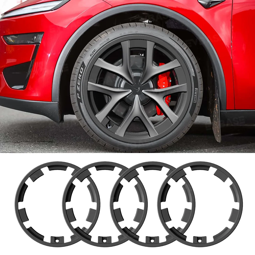 4pcs Model Y Juniper Performance 21″ Wheel Rim Protectors for Tesla Curb Rash Protection