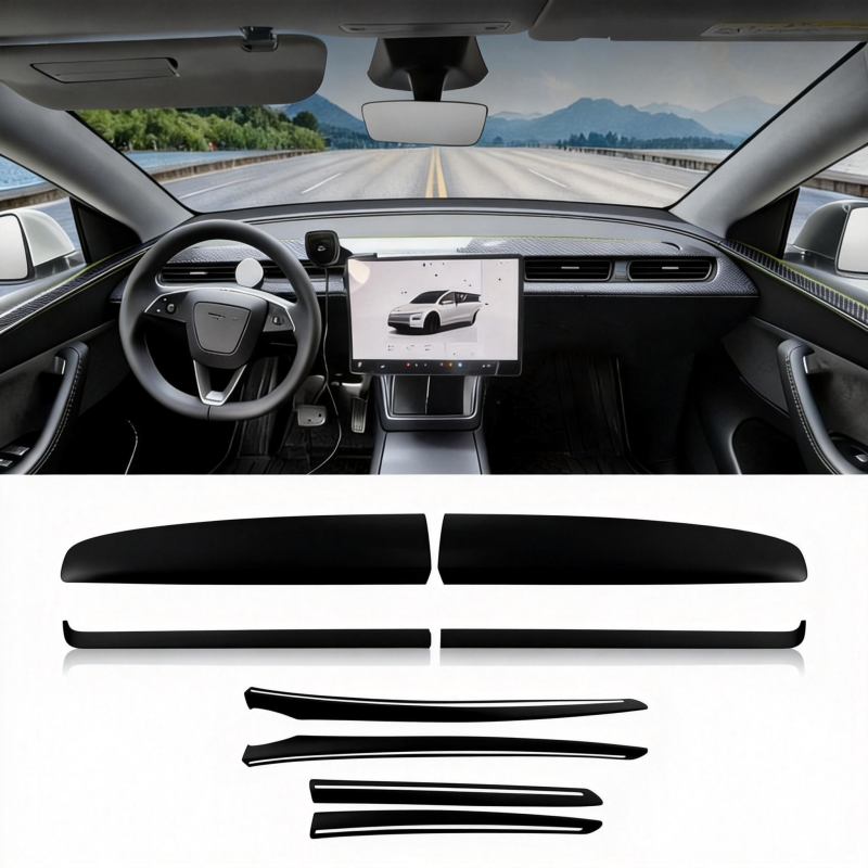 Trim Strips for Dashboard Door & Center Console Tesla Model Y Juniper 2025+