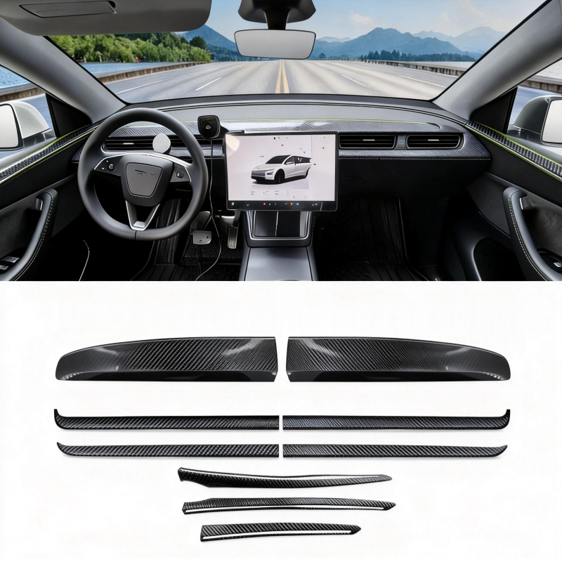Trim Strips for Dashboard Door & Center Console Tesla Model Y Juniper 2025+