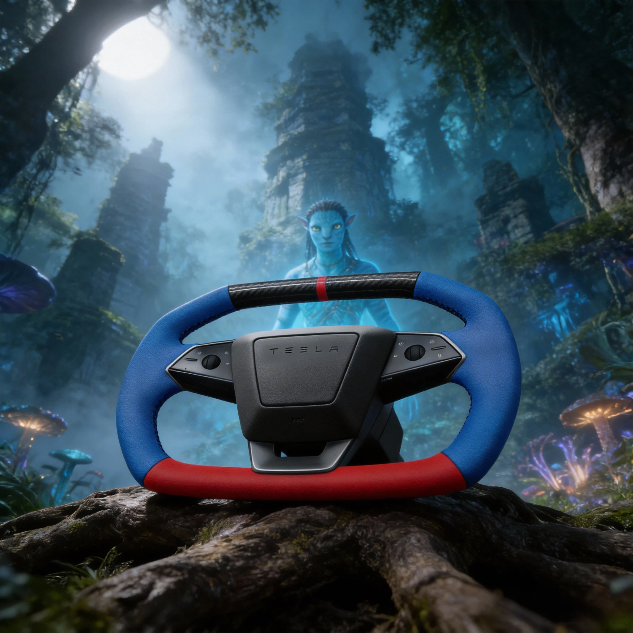 DIY Hand-Stitched Carbon Fiber Steering Wheel Cover for Cybertruck 2024+