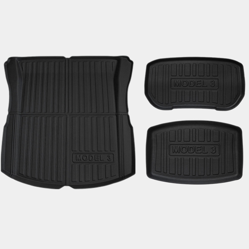 Model 3 Highland Frunk and Trunk All-weather Cargo Floor Mat (3PCS)