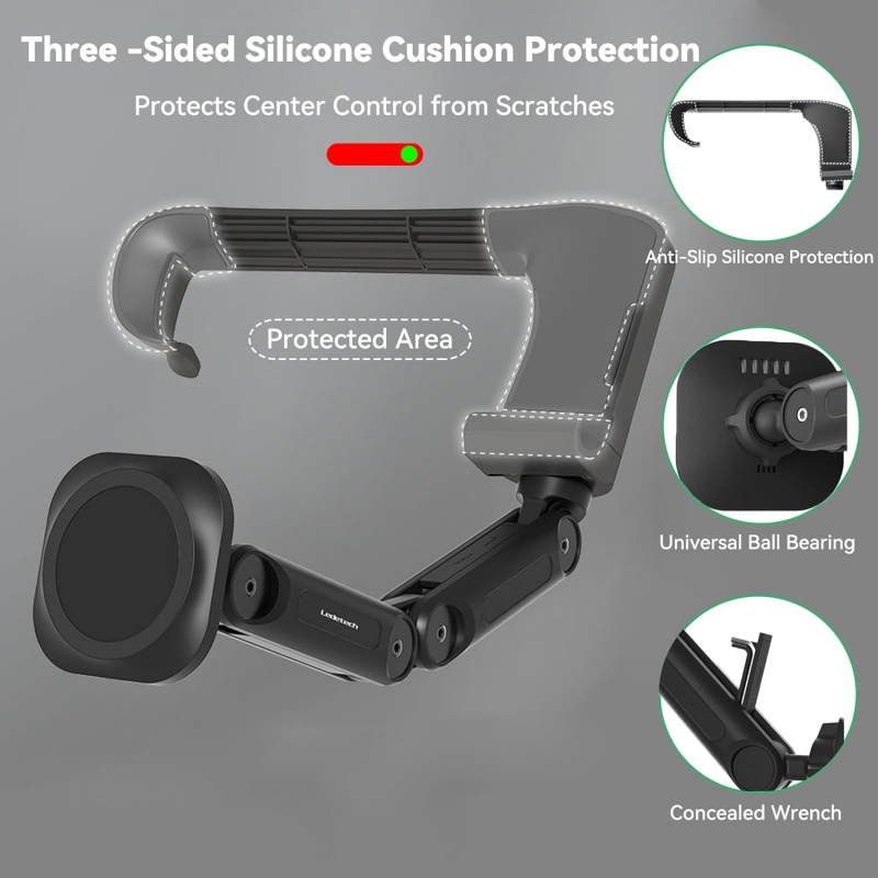 Adjustable Magnetic Wireless Car Charger Holder For Tesla Model 3/Y