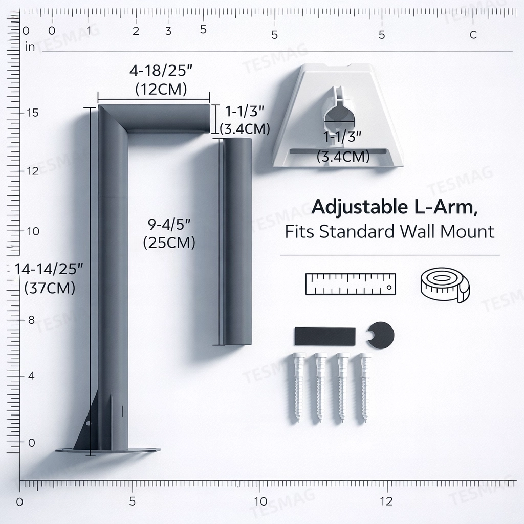 Starlink Gen3 Wall Mount Bracket – Heavy-Duty Outdoor L-Arm Satellite MountSta