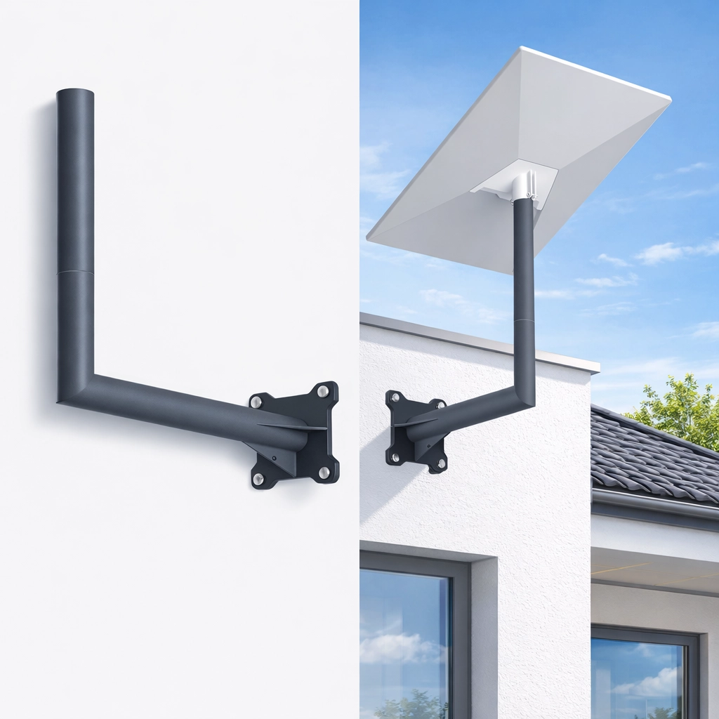 Starlink Gen3 Wall Mount Bracket – Heavy-Duty Outdoor L-Arm Satellite Mount