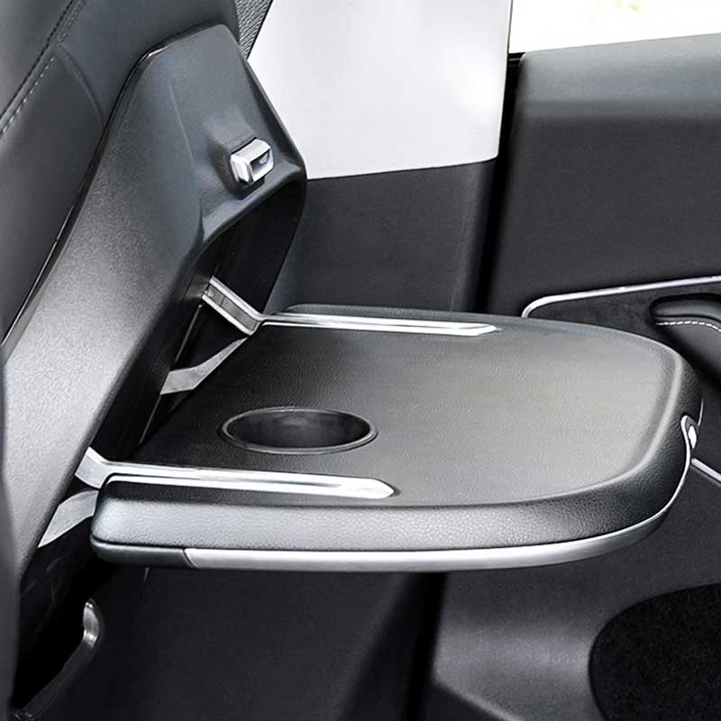 Seatback Foldable Table with Wireless Charging for Tesla Model 3/Y