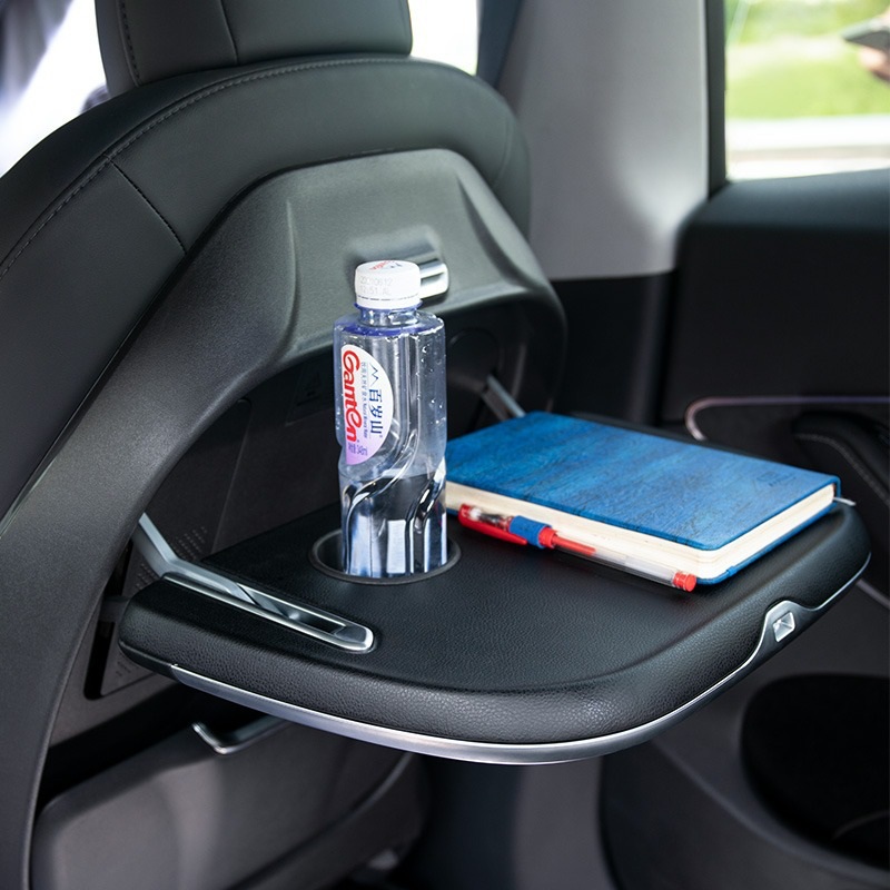 Seatback Foldable Table with Wireless Charging for Tesla Model 3/Y