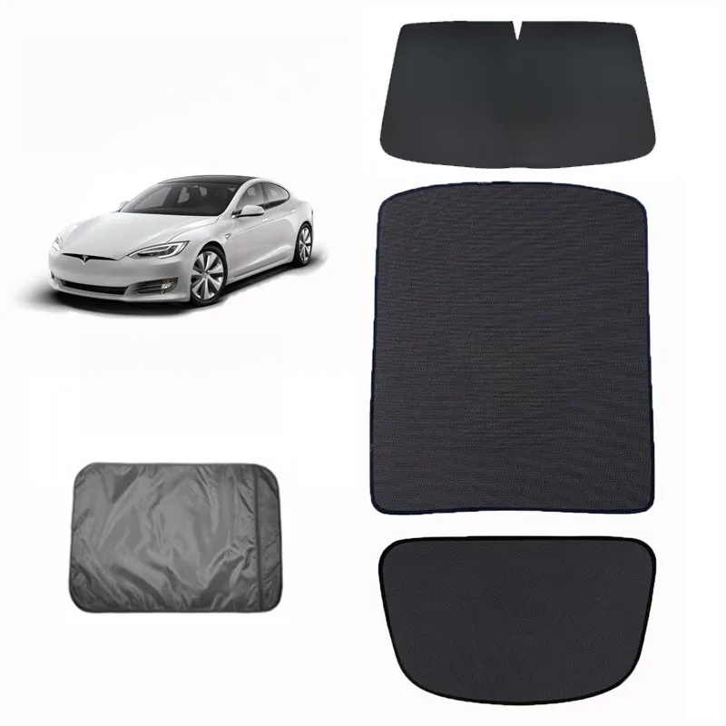 Tesla Model S Glass Roof Sunshade & Front And Rear Sunroof Shades
